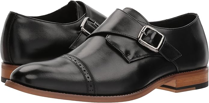 Stacy Adams Men's Madisson 2 Strap Monk Strap