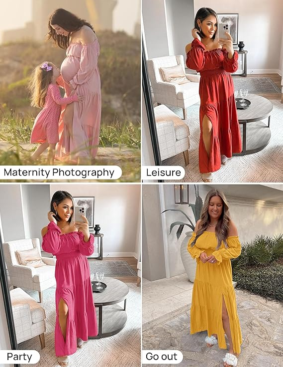 ZESICA Sleeveless Maxi Dress with Side Slit