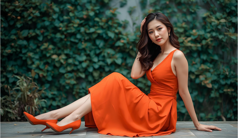 What Color Shoes With Orange Dress