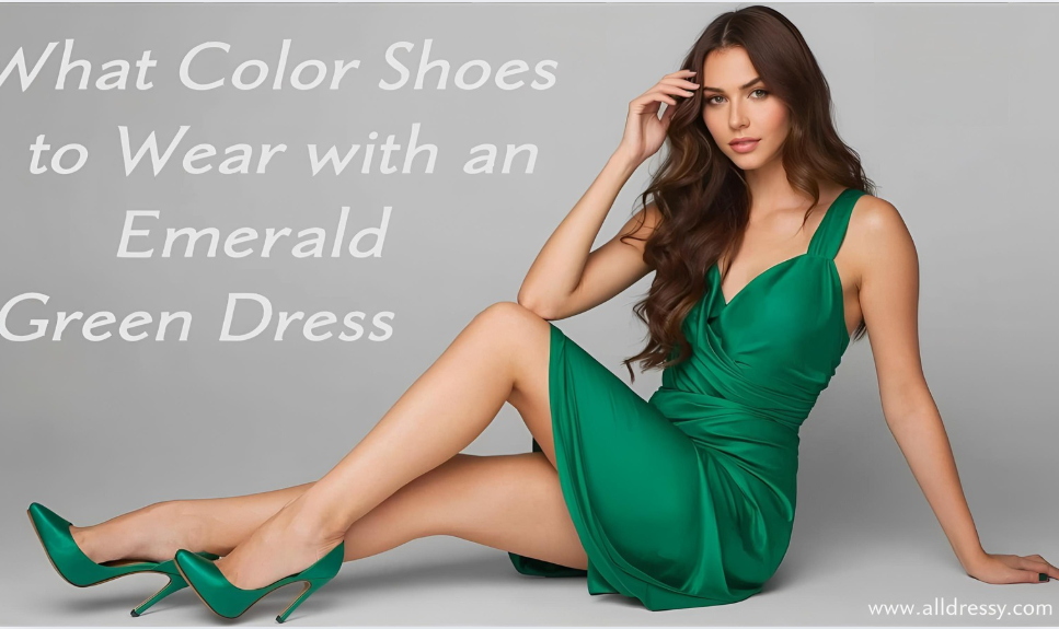 What Color Shoes to Wear With an Emerald Green Dress