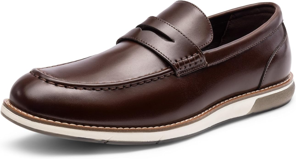 Bruno Marc Men's Classic Modern Two-Buckle Dress Shoe