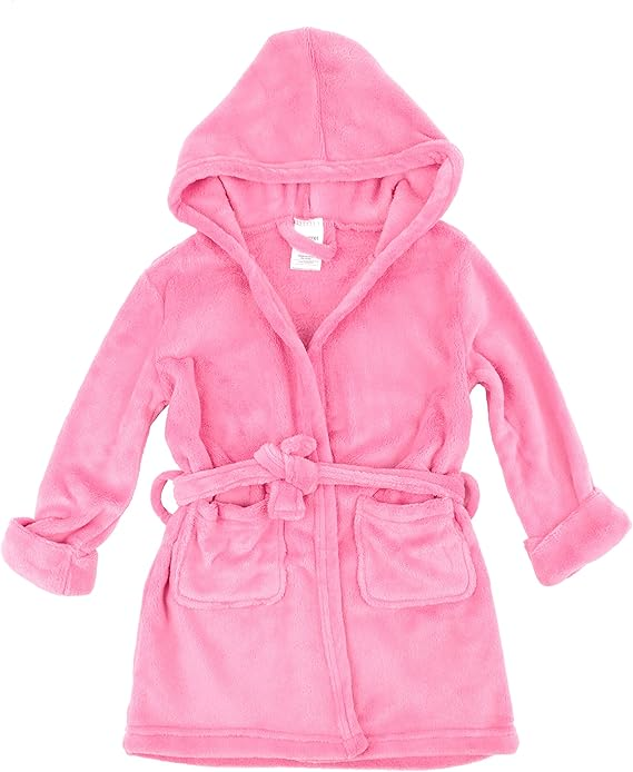 Leveret Kids Fleece Hooded Robe