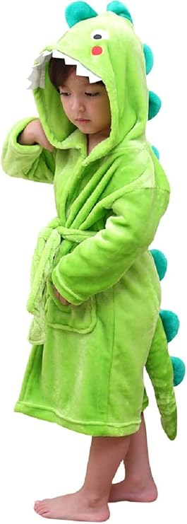 “CozyKids Plush Hooded Dressing Gown”