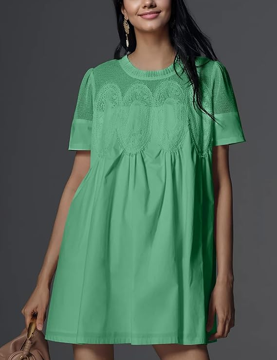 Leilani Crinkle Chiffon Babydoll Dress