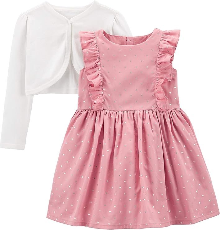 Simple Joys by Carter’s Girls’ Cotton Dresses (3-Pack)