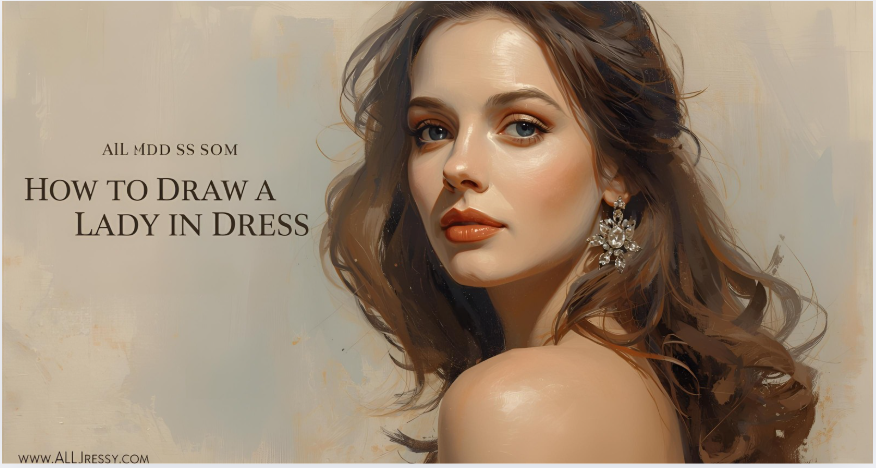 How to Draw a Lady in a Dress