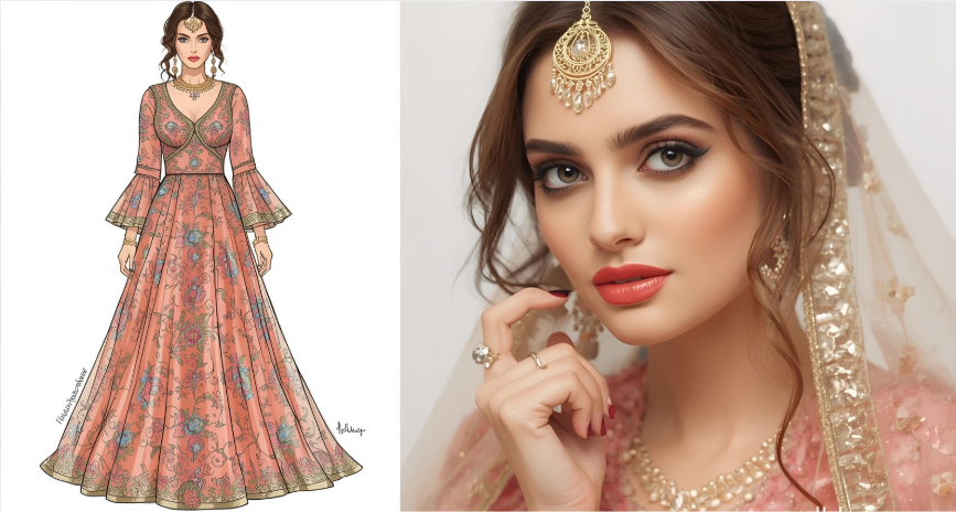 How to Draw a Lady in a Dress