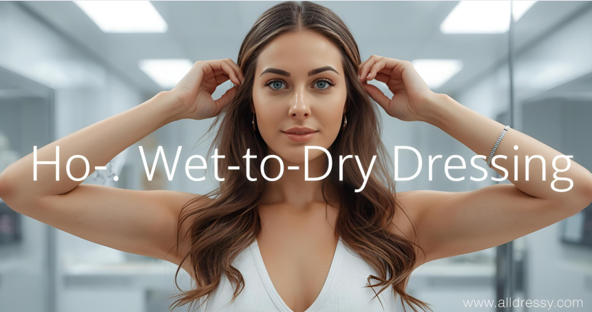 how to do a wet to dry dressing