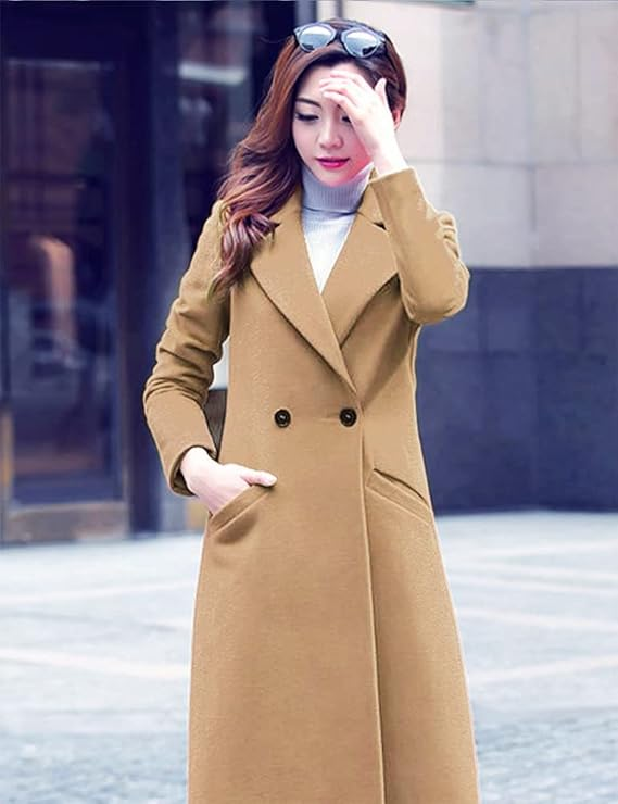 IDEALSANXUN Women’s Long Wool Trench/Overcoat
