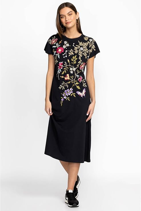 2. Johnny Was Emboy Swing Dress (Floral Print)