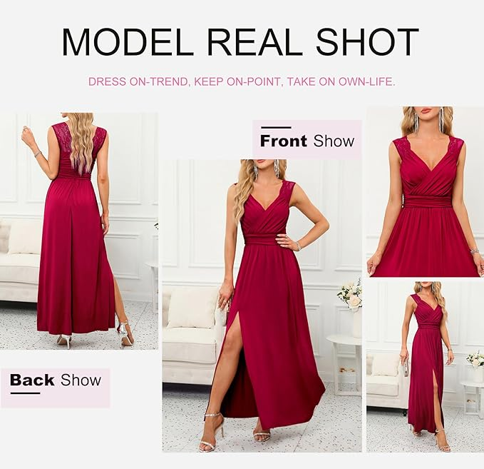 Dokotoo Sleeveless Lace Maxi Dress