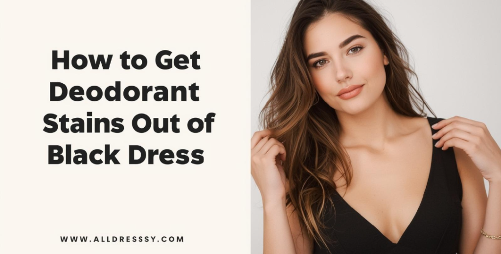 How to Get Deodorant Stains Out of Black Dress