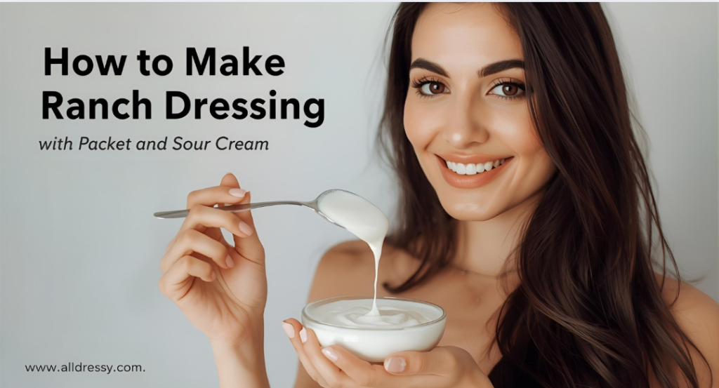 How to Make Ranch Dressing with Packet and Sour Cream