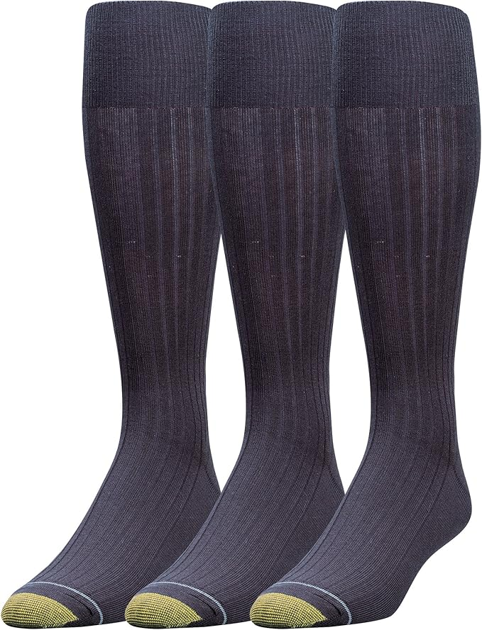 Gold Toe Men’s Canterbury Over-The-Calf Dress Socks