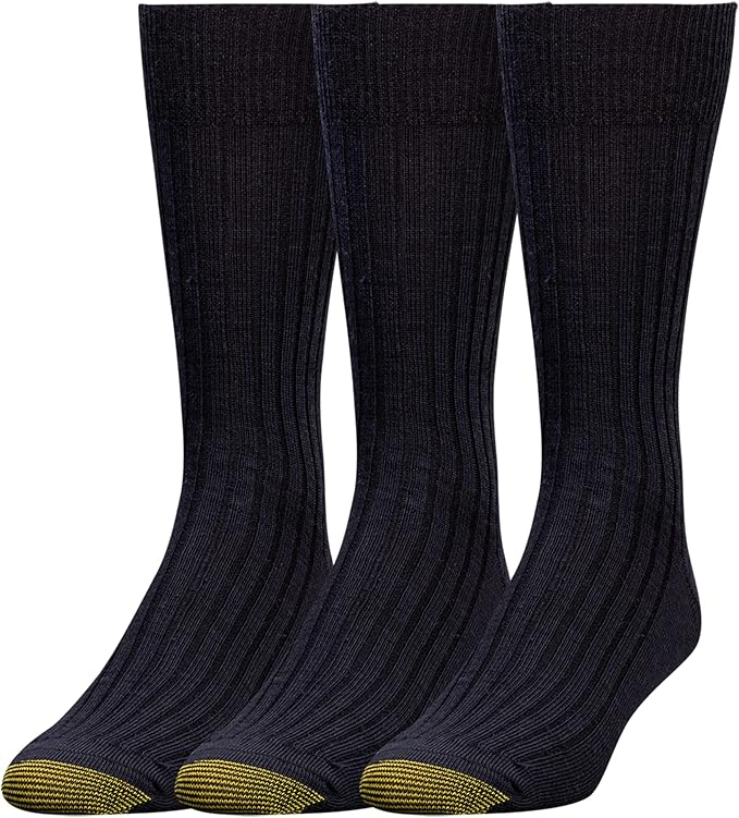 Gold Toe Men’s Windsor Wool Over-The-Calf Dress Socks