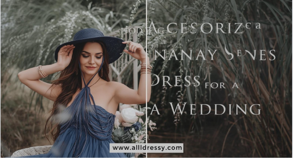 How to Accessorize a Navy Blue Dress for a Wedding