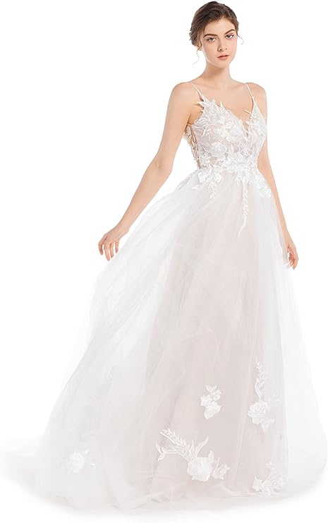LIPOSA Boho Sweetheart Wedding Dress
