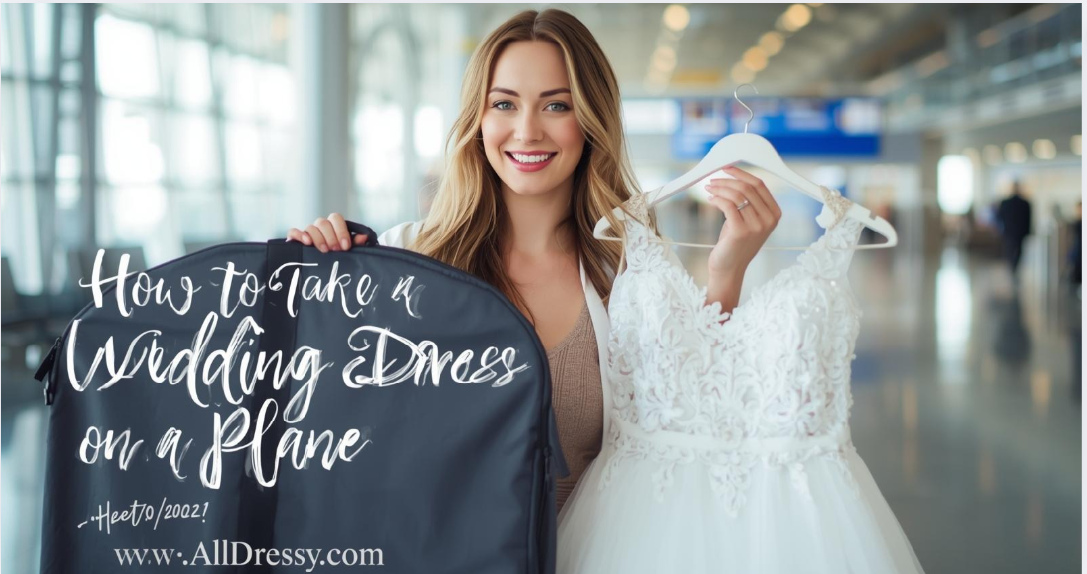 How to Take a Wedding Dress on a Plane