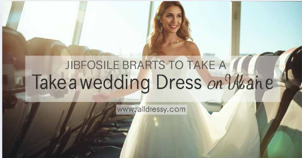 How to Take a Wedding Dress on a Plane