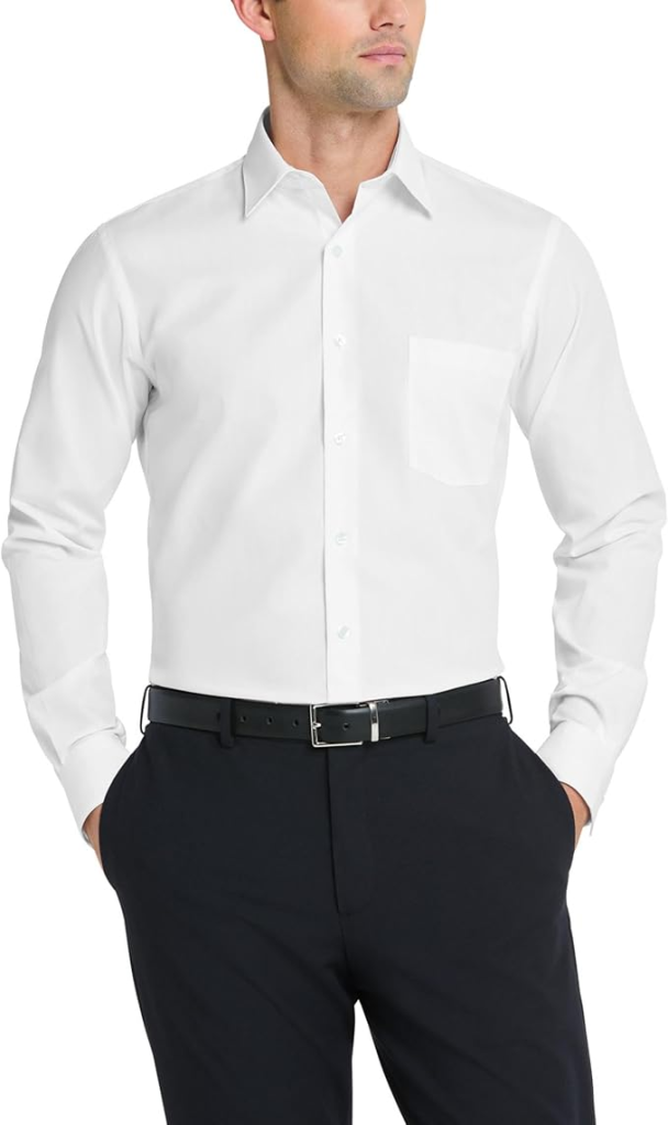 Van Heusen Regular Fit Poplin Dress Shirt