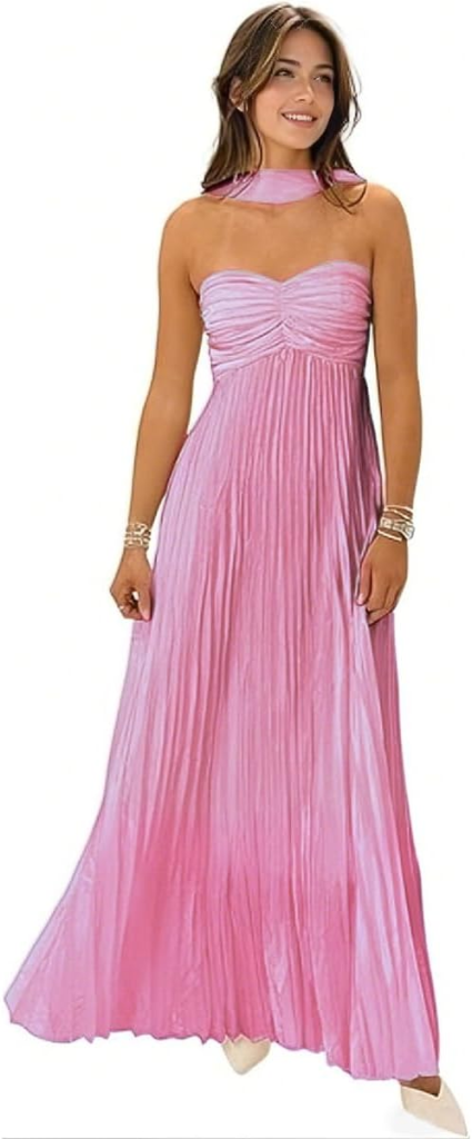 Satin Strapless Formal Evening Dress