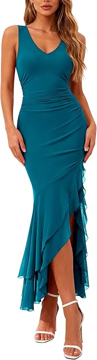 BTFBM Ruched Bodycon Dress