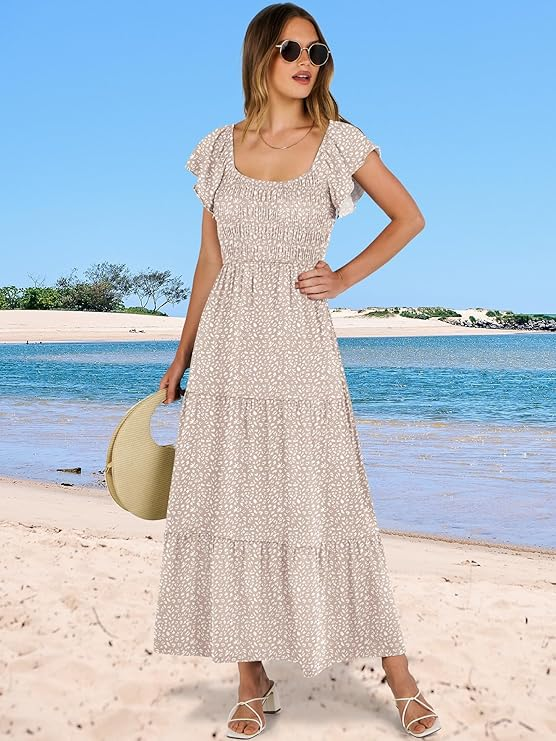 Anrabess T-Shirt Maxi Dress With Pockets – Flowy & Relaxed