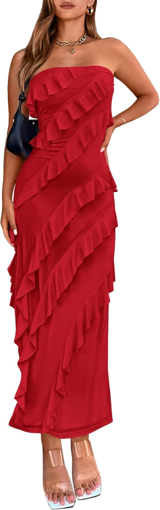 BTFBM Ruched Bodycon Dress – Sleek & Trendy