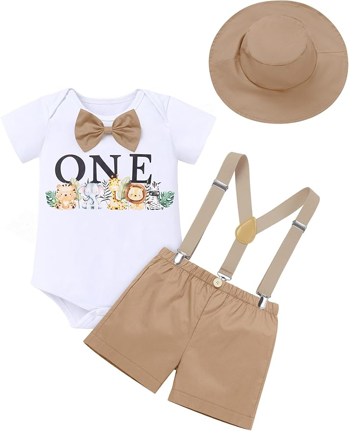IMEKIS “Wild One” Jungle Safari Birthday Outfit
