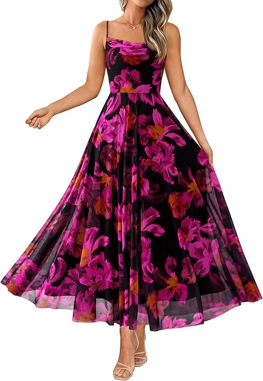 ZESICA Women’s Boho Maxi Maternity Dress