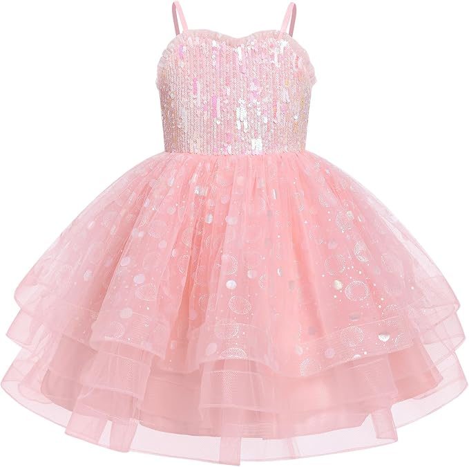 IMEKIS Toddler Princess Birthday Party Dress