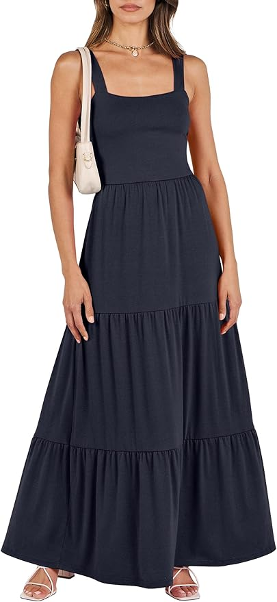 Anrabess Tiered Maxi Dress