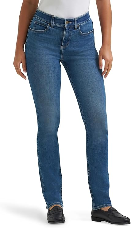 Lee Women’s Ultra Lux Comfort with Flex Motion Straight Leg Jean