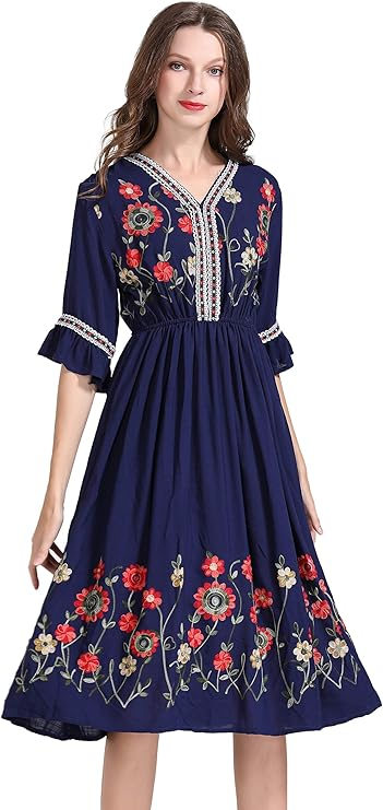 Ishin Cotton A-Line Indo Western Dress