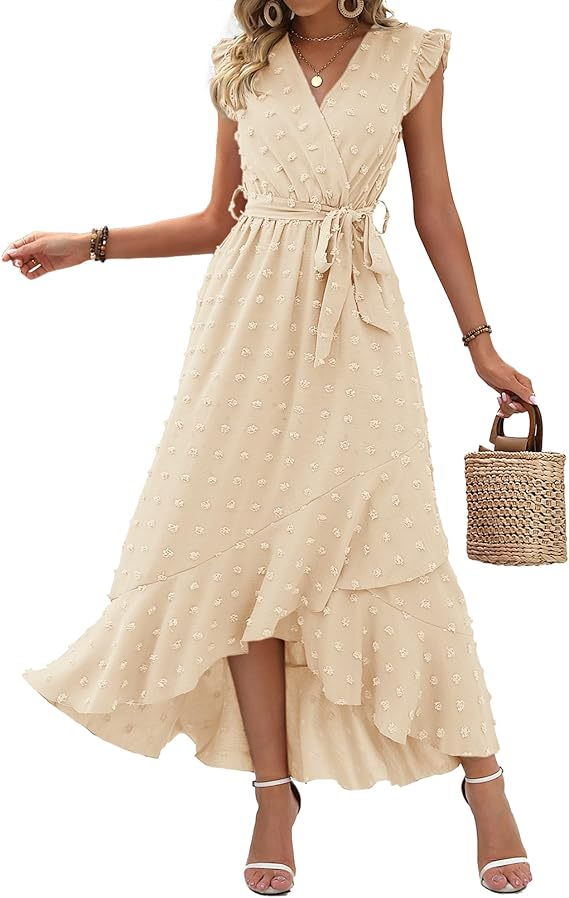 BTFBM Women’s Casual Wrap Summer Dress