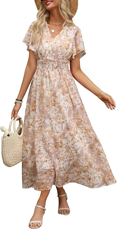 ANRABESS Boho Maxi Summer Dress