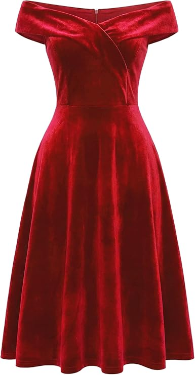 Elegant A-Line Velvet Homecoming Dress