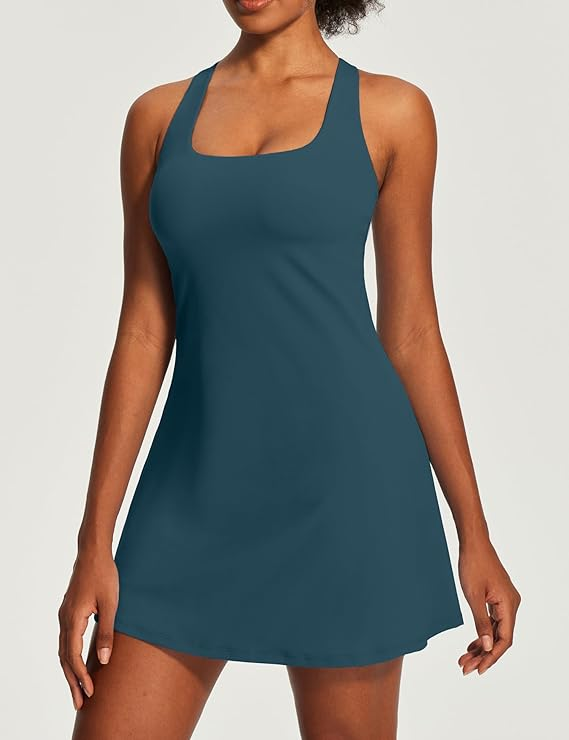 Ewedoos Women's Tennis Dress with Built-in Shorts