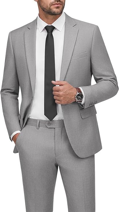 Best Modern Option: Slim Fit Blazer and Trousers Set