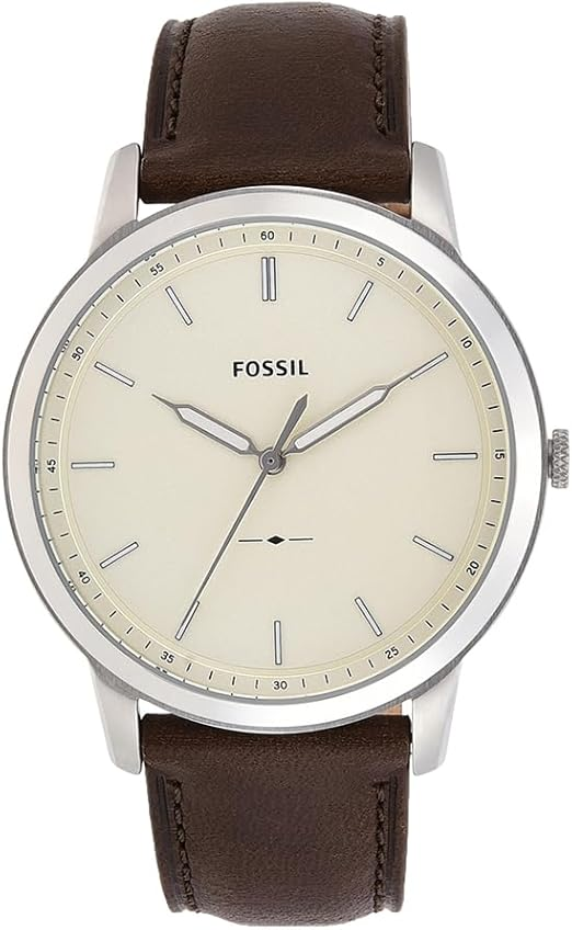 Fossil Men’s Minimalist Leather Strap Watch