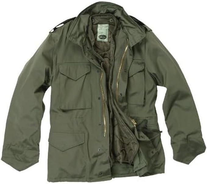 Men’s Military Field Jacket (Olive Green)
