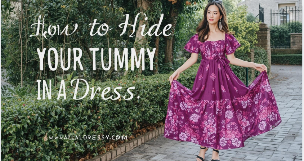 How to Hide Your Tummy in a Dress
