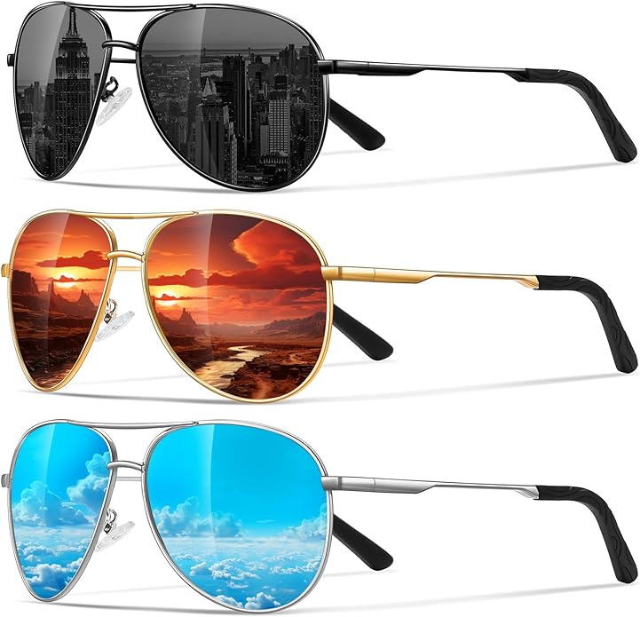 Men’s Aviator Sunglasses (UV Protection)