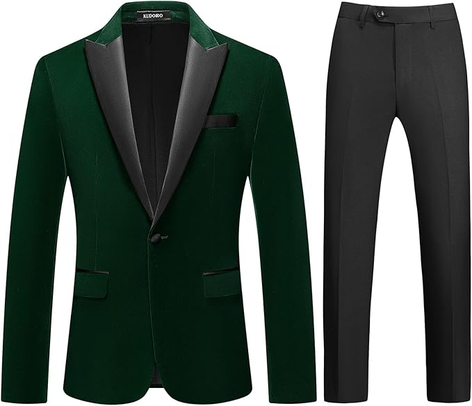 Slim Fit Velvet Statement Blazer (Men)