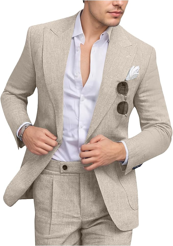 Casual Linen Blend Blazer