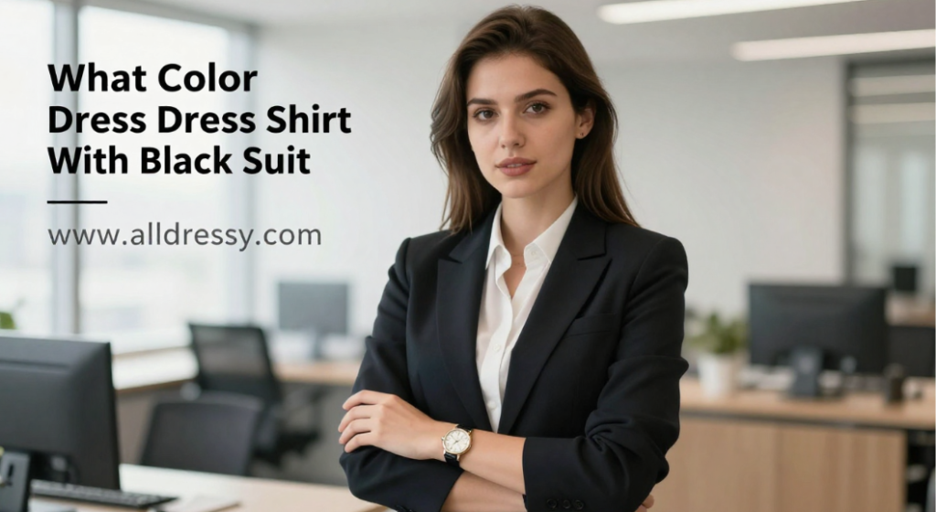 What Color Dress Shirt With Black Suit