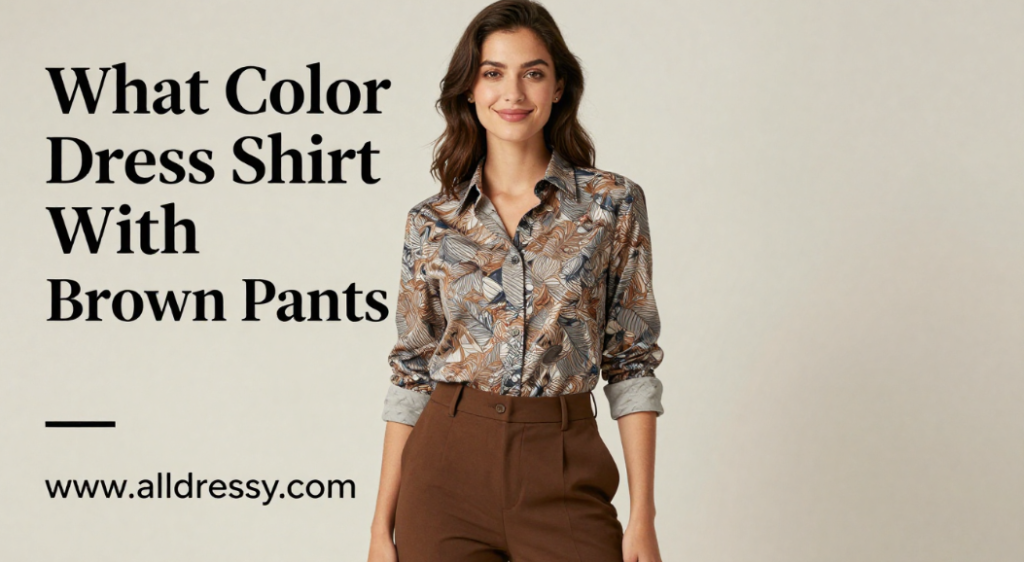 What Color Dress Shirt With Brown Pants