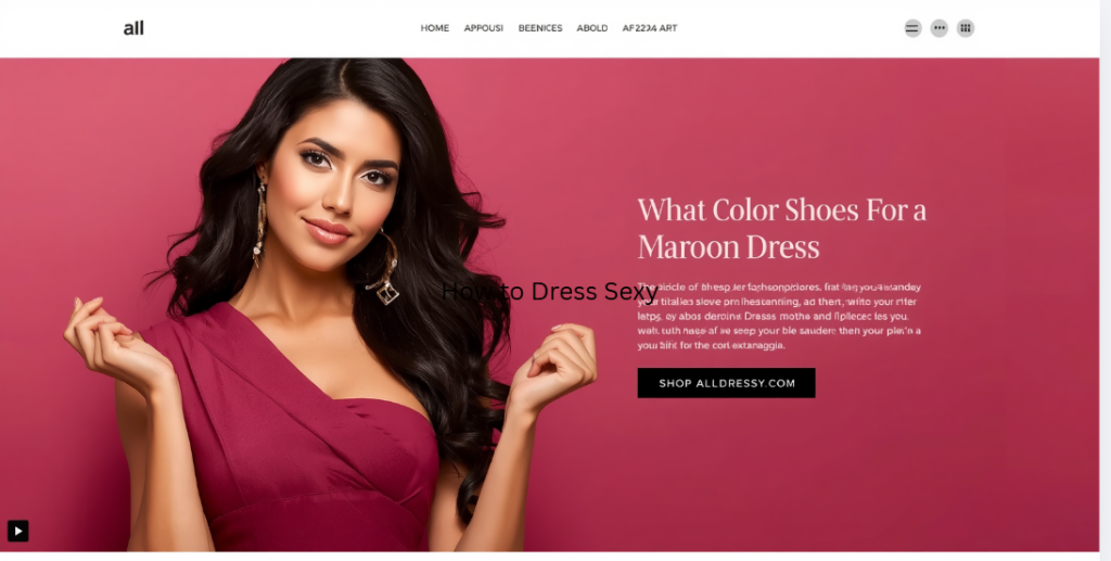 What Color Shoes for a Maroon Dress