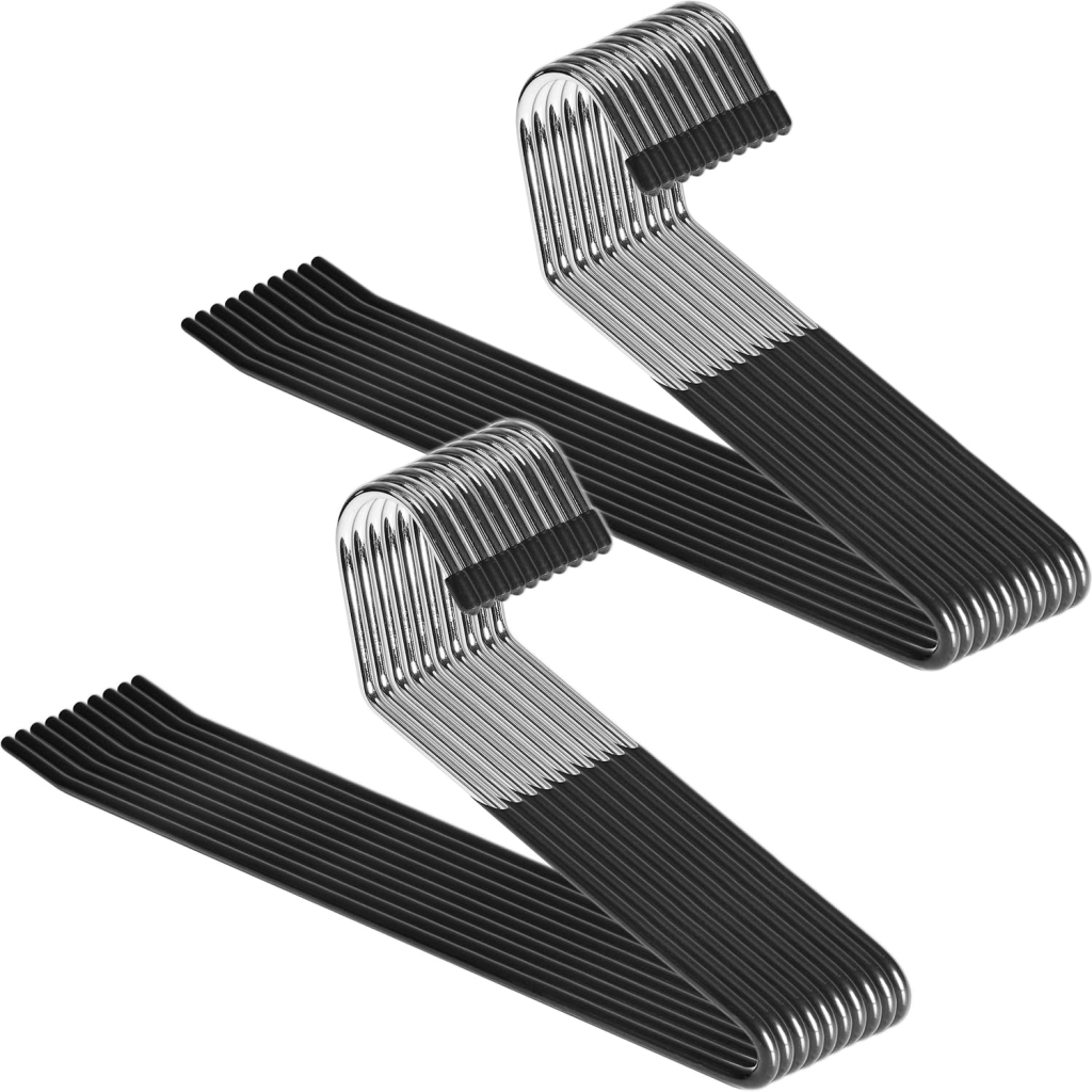 Zober Non‑Slip Open‑Ended Pants Hangers (20‑Pack)