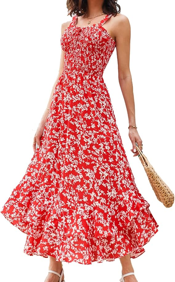 . Elegant Floral Midi Dress